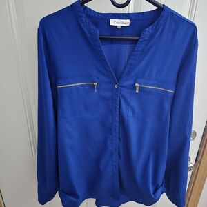 Calvin Klein Women's Blue Top